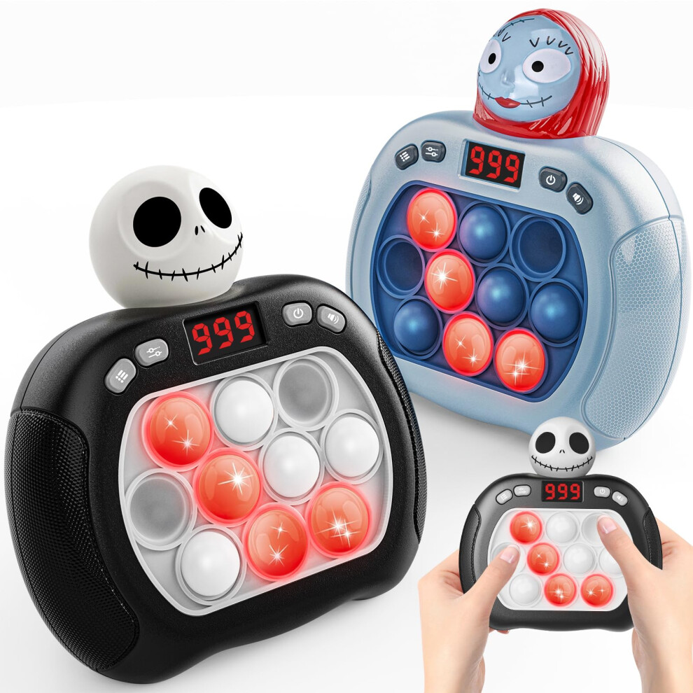 2 Pezzi Di Natale Pop Push Game Light Up Fidget Toy Giocattoli Di Natale Per Bambini Pop Bubble Sensoriali Giocattoli Di Natale Regali Di Natale-image