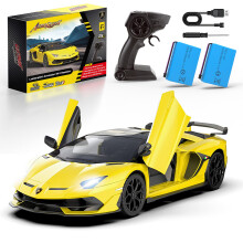 AEROQUEST Lamborghini Remote Control Car Officially Licensed 1:14 Lambo RC Car for Boys Girls Birthday Gift Yellow Toys for 3 4 5 Years Old(Yellow)