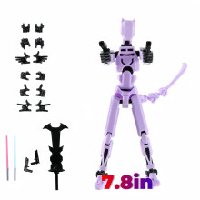 Grote 7,8 inch T13 Action Figure-assemblage voltooid 3D-geprint T13 Action Figure Titan 13 Action Figure Dummy 13 Action Figure Lucky 13 Action Figur