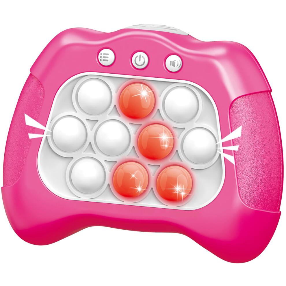 Pop Push Zabawka Dla Dzieci Szybko Szybka Push Puzzle Handheld Gra Light Up Fidget Toy 8-12 Pop Bubble Sensory Zabawki Bozego Narodzenia Prezenty-image