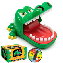 Uppgraderade krokodilleksaker Tandlkarespel fr barn Alligatorspel Push Teeth Down Krokodiltandspel Roliga brdspel