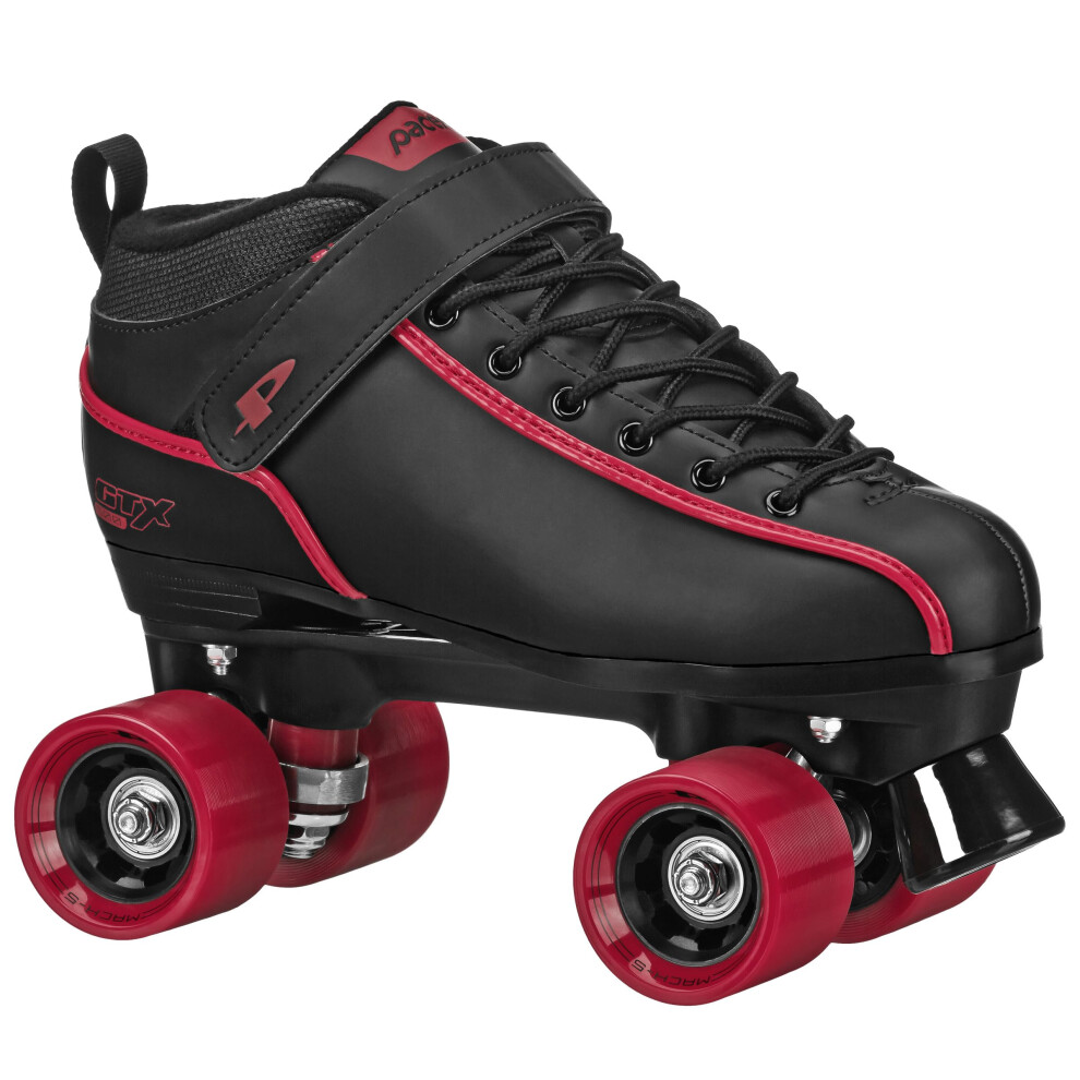 Patins    roulettes d'int  rieur Pacer GTX Quad, style traditionnel, rouge, pointure M4/W5