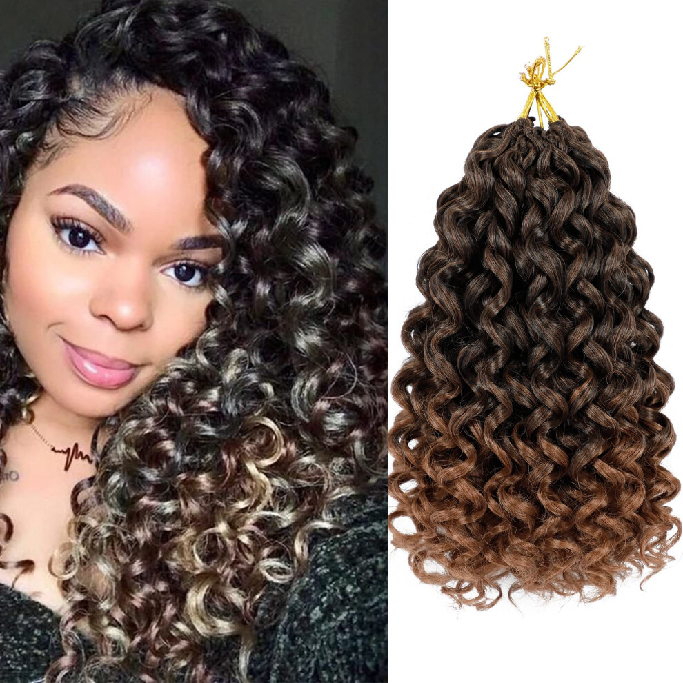 Eerya Unisex Not,Specified 7 Packs Gogo Curl Crochet Hair 10 Inch Short Curly Crochet Hair For Women Beach Curl Water Wave Deep Twist Crochet Braids Synthetic Braiding Hair Exte