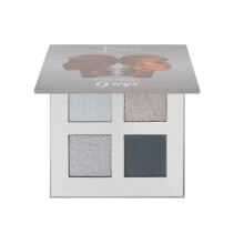 Juvia's Place Rebel Quad Grey Lidschatten-Palette 4 Farbtne, professionelles Augen-Make-up, pigmentierte Lidschatten-Palette, Make-up-Palette fr