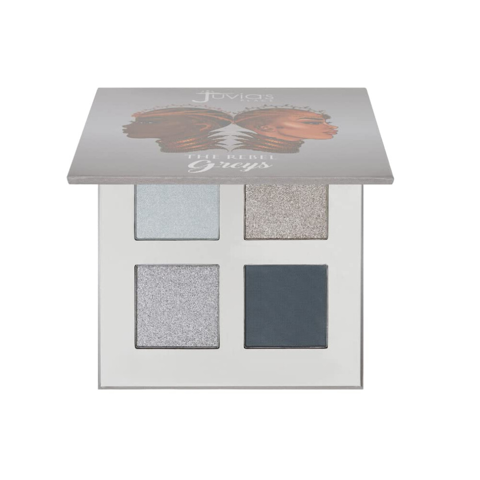 Juvia's Place Grey Rebel Quad Eyeshadow Palette - Shades Of 4 Professional Eye Makeup Pigmented Eyeshadow Palette Makeup Palette For Eye Color & Sh