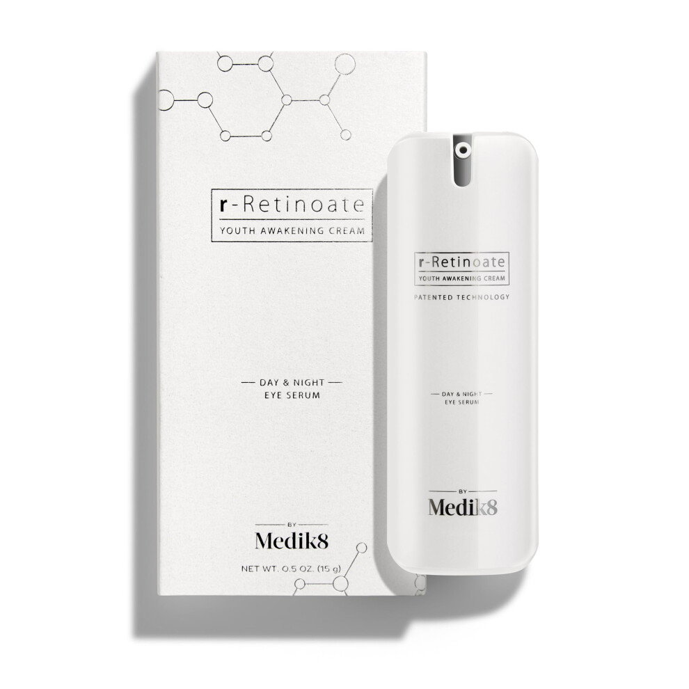 Medik8 R-Retinoate Day & Night Eye Serum - Hydrating  Plumping Vitamin A Undereye Serum - Reduces Fine Lines  Wrinkles  Dark Circles - 0.5 oz