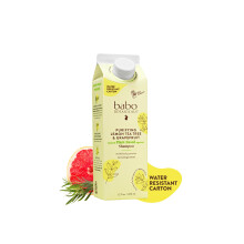 Babo Botanicals Purifying Lemon Tea Tree & Grapefruit Shampoo - For Flat Oily Prone Hair - Add body & shine - Passion Fruit Ferment for scalp -