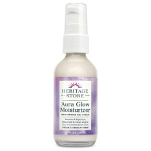 HERITAGE STORE Aura Glow Face Moisturizer for Dry Combination Skin - Gel Facial Moisturizer Brightens Firms Skins Appearance Adds Radiance w/Bakuch