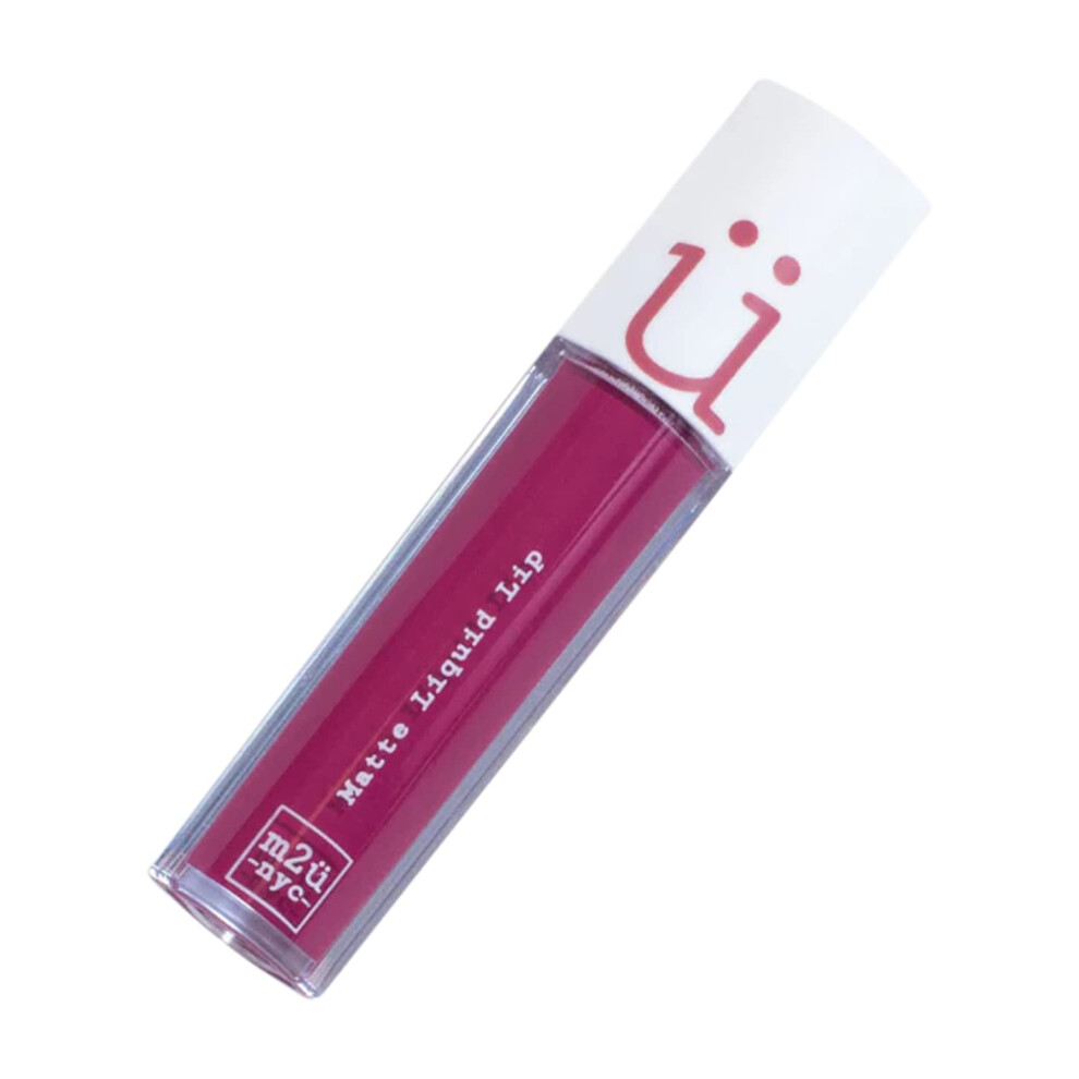 M2u Nyc Matte Liquid Lipstick, Long Lasting High Impact Color, Matte Liquid Lips, Lipstick For Women, Matte Ink Lipstick, Lip Stick (Berry -Cherry St)