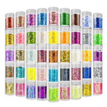Grobe und feine Glitzermischung Estanoite 45 holografische, grobe Pailletten und feine Pudermischung schillernde Glitzerflocken Kosmetik-Make-up-Glit