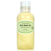 Dr Adorable - 4 oz - Rice Bran Oil - 100 % ren naturlig premium ekologisk kallpressad