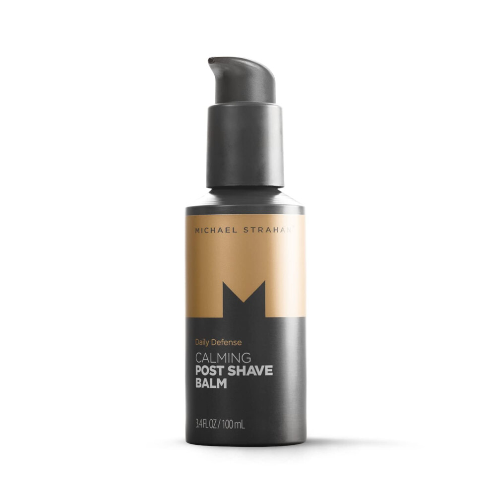 Calming Post Shave Balm by Michael Strahan | Mens Grooming and Skincare for Dry  Sensitive Skin | Moisturizing and Soothing Aftershave Lotion | 3.4 Fl