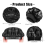 Hair Care Head Cover Elastic Hat Black 6