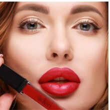 Lipstick Mate Aden Tattoo - 7ML - Alta Pigmentación - Acabado Mate y Suave - Resistente al Agua Hecho en Italia (07 Rojo Exótico)