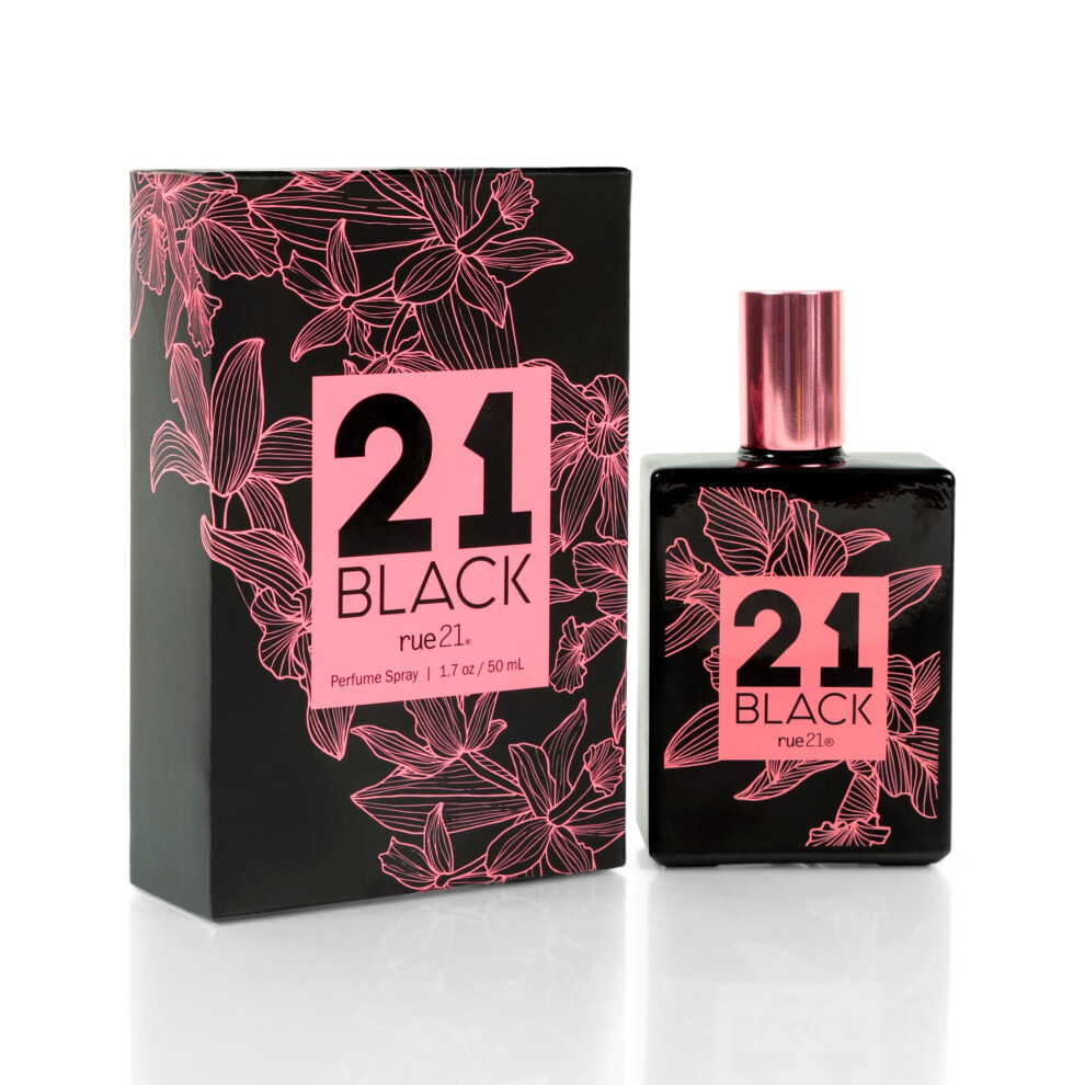Rue 21 Black 21 Eau De Parfum Women's Perfume Spray - 1.7 Fl Oz (50 Ml)