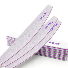 Professional Nail File Set 6 Pcs 100/180 Grit Nail File Emery Boards for Nail Files Professional Suitable for Gel Acrylic Nail File Nail Files for