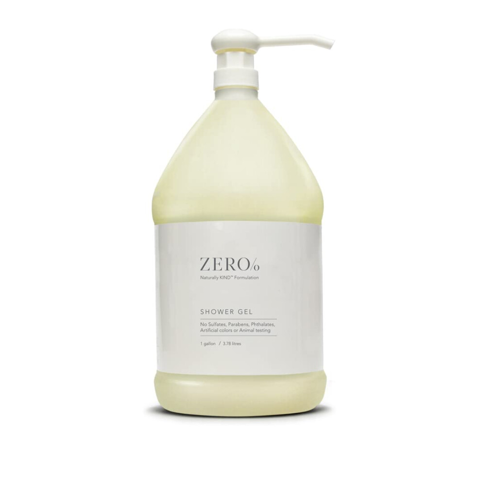 Gilchrist & Soames Zero% Unisex Shower Gel And Body Wash - 1 Gallon - Light And Fresh Gently Cleansing Zero Parabens Sulfates And Phthalates