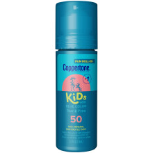 Coppertone Kids Roll On Solcreme Lotion SPF 50 Tear Free Kids Solcreme med bl? farve og zinkoxid solbeskyttelse 2,5 Fl Oz Tube
