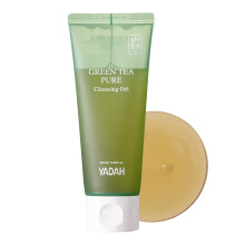 YADAH Green Tea Pure Cleansing Gel 3,4 Fl Oz - pH Balanceret Foaming Gel Cleanser formuleret med naturlige ingredienser til dobbeltrensning med v