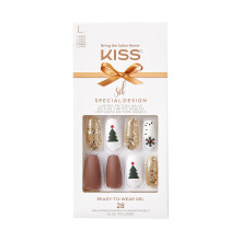 KISS Limited Edition Special Design Ready-To Wear Gel Press-On Nails - North Pole (North Pole)