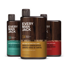Every Man Jack Herren Duschgel Set - 3 Duschgele mit natürlichen Inhaltsstoffen & tollen Düften - Amber + Sandelholz, Zeder + Rot