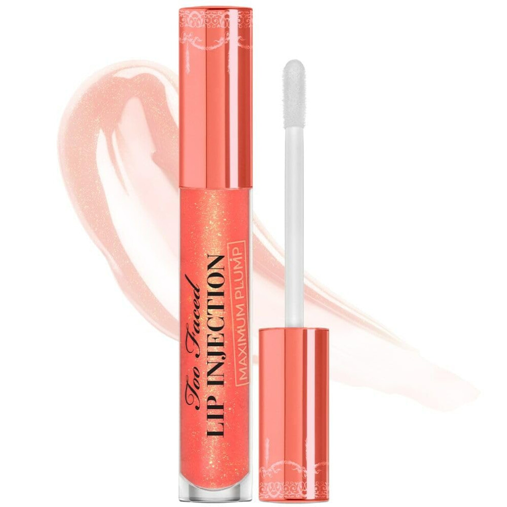 Too Faced Lip Injection Maximum Plump Extra Strength Lip Plumper Gloss  0.14 fl. oz.  Creamsicle Tickle