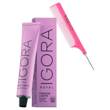 Sleekshop fsu + IGORA ROYAL FASHION LIGHTS L-89 Red Violet Permanent Cream Highlight hajfestk a Schwarzkapftl (legjabb 2024-2025-s verzi SLEEKS
