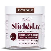 ESHA SLICK N SLAY BRAIDING GEL - 3 -in -1 Braid and Edge Gel - Ultra Extreme Hold Gel pentru par - Hydrating ?i condi?ionare gel stralucitor - Ge