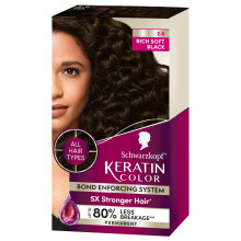 Schwarzkopf Keratin Color Coloration Permanente 2.6 Noir Riche et Doux 1 Application - Coloration Permanente d'Inspiration Professionnelle pour jusqu'