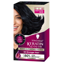 Schwarzkopf Keratin Color Coloration Permanente 3.11 Bleu Fonc    Profond 1 Application - Coloration Permanente Inspir   e des Salons de Coiffure pou