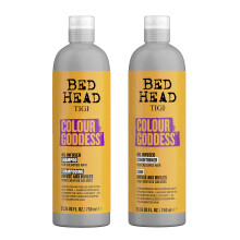 Coffret de shampoing et apr s-shampoing hydratants pour cheveux color s Bed Head by TIGI Colour Goddess Hair Care aux huiles d'amande douce et de