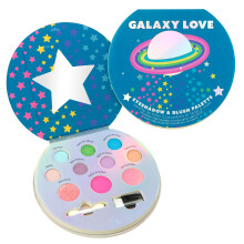 Expressions 10 sznu szemhjpder paletta s pirost smink jdonsg, kihajthat szpsg szett, tkrben moshat, nem mrgezo Galaxy Love Glisten & G