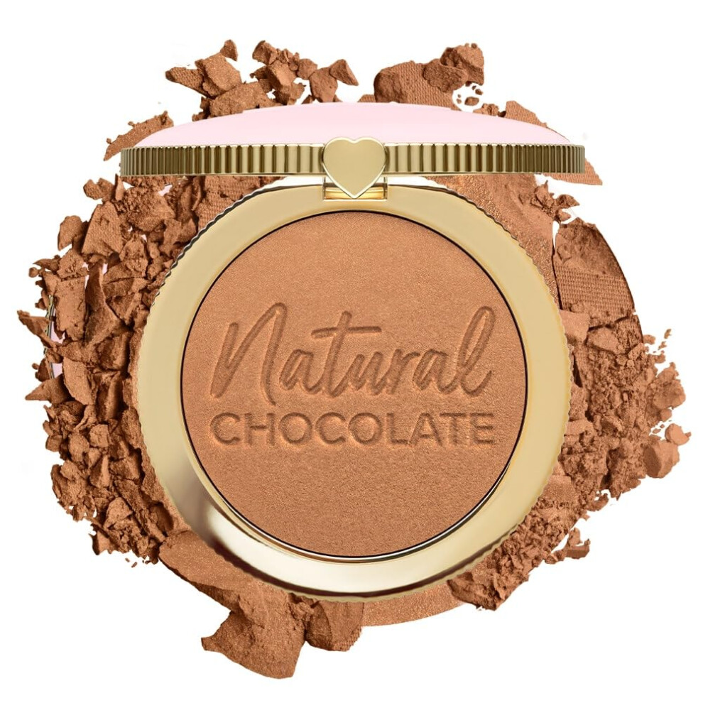 Too Faced Chocolate Soleil Natural Chocolate Bronzer | Sheer-to-Medium Coverage| Glow  0.32 Ounce  Golden Cocoa