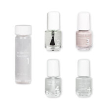 Dazzle Dry Mini Kit 4 Step System – Heartbreaker, ein cooles Taubengrau. Volldeckende Creme. (5-teiliges Set / 5 Maniküren)