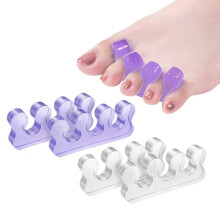 ZaxSota Toe Separators for Bunion & Nail Polish Application - Orthopedic Gel Material Pedicure Toe Spacers for Toenail Separation Washable & Reusab