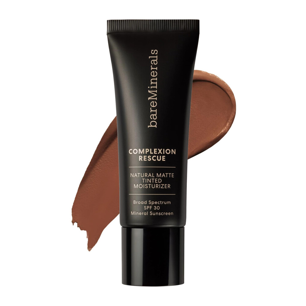 bareMinerals Complexion Rescue Natural Matte Tinted Moisturizer for Face with SPF 30  Mattifying Tinted Mineral Sunscreen  Oil Control  Vegan