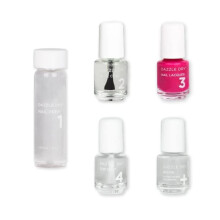 Dazzle Dry Mini Kit 4 Step System - Heart of Fire en smuk lys hot pink. Fuldd?kkende creme. (5 stykke s?t / 5 manicure)