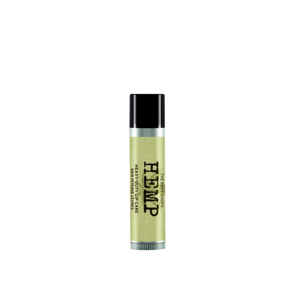 The Body Shop Hemp Heavy Duty Lip Care  For Dry Lips  Woody Scent