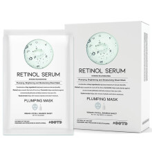 Foryngende Retinol Sheet Mask Koreansk Vegansk Rynkel?ftende Plumping og Fugtgivende Sheet Mask Retinol Ceramid Hyaluronat 10EA