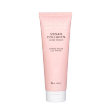 Pacifica Beauty Vegan Collagen Hand Cream for Dry Cracked Hands Hand Lotion Body Moisturizer Shea Butter Cocoa Butter Light Weight Non-Greasy