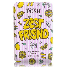 Perfectly Posh - Zest Friend Big Bath Bar - Forfriskende og fugtgivende s?be med citrusduft - til energigivende badetid - 7 oz