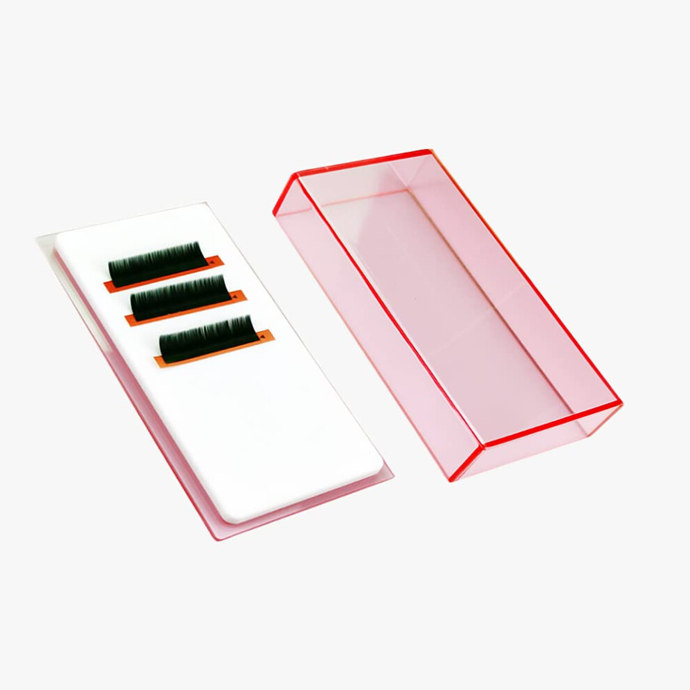 Liximmazn Grafting False Eyelash Acrylic Extension Pallet Organizer Eyelash Extension Glue Tweezers Plate Makeup Palette Dustproof Storage Box Display Trainin