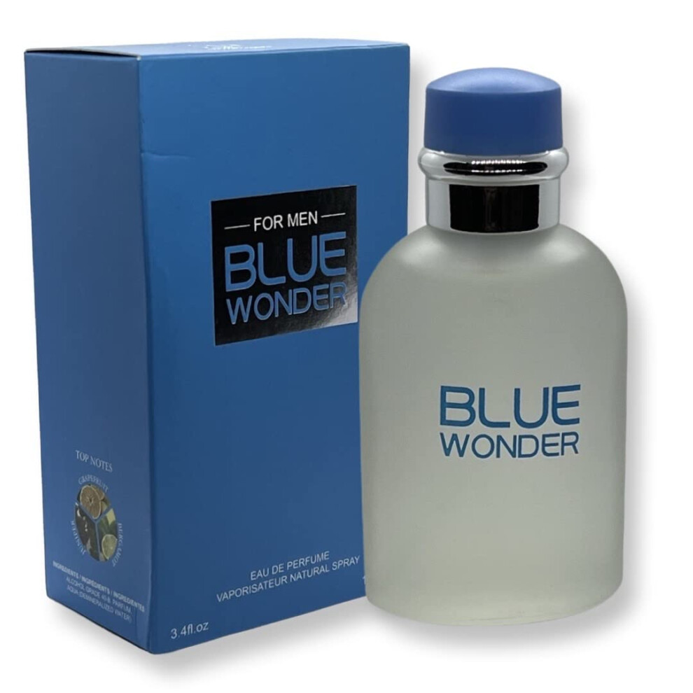 Eau de parfum United Scents Blue Wonder pour homme - 100 ml - Notes de t  te  : pamplemousse, geni  vre et bergamote