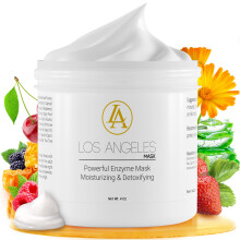American Natural Blend Los Angeles Enzyme Mask - Exfoliating Face Mask with Allantoin Fruit Extracts Manuka Honey - Moisturizing Face Mask - Hydrat