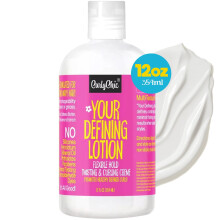 CurlyChic Your Defining Lotion - Curl Enhancing Moisturizing & Styling Solution for Curly Kinky Coily & Wavy Hair - Non-Sticky Curl Cream with She