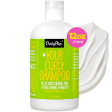 CurlyChic Your Curly Shampoo - Ultra Moisturizing & Strengthening Shampoo for Curly Kinky Coily Wavy Frizzy Hair - Frizz Control Defines & Restor