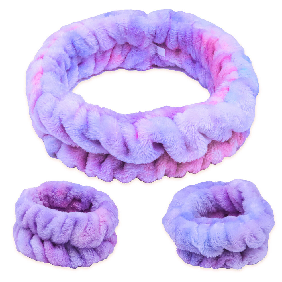 Frog Sac Unisex Not,Specified Puffy Spa Headband And Wristbands For Face Washing Fuzzy Skincare Headbands For Women Soft Makeup Skin Care Hair Accessories For Girls Mak