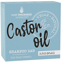 Castor Oil Shampoo Bar for Hair Growth Strengthening. With Organic Castor Oil Rice Protein. Eco Friendly Vegan. Color Safe pH Balanced. No Harsh