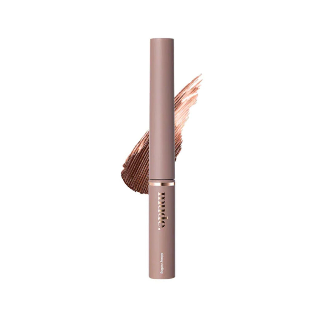 Mude Inspire Skinny Curling & Multi-Fixer Light To Brown Mascara Volumizing Curling For Dramatic Lashes Smudge-Proof Water-Proof Stays On All Day (02
