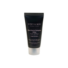 Mary&May Vegan Blackberry Complex Glow Wash Off Mask - Blackhead Verzorging, Pore Verwijdering, Anti-Aging Klei Masker